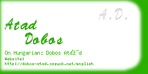 atad dobos business card